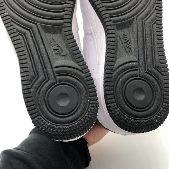 Nike Air Force 1 ESS Low (GS) White Black Sneakers DV1332 100 USED Size 5Y - Picture 8 of 16